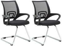 2 ks / set konferenční židle Bonnie, černá
