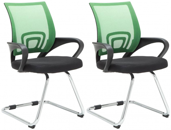 2 ks / set konferenční židle Bonnie, zelená