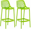 2 ks / set barová židle Soufi XL, zelená