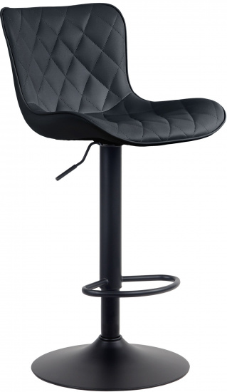 Barová židle Mata syntetická kůže, černá