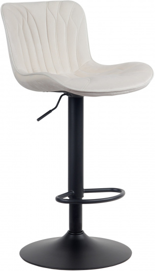 Barová židle Delimonus samet, krémová