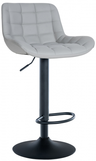 Barová židle Lever syntetická kůže, šedá