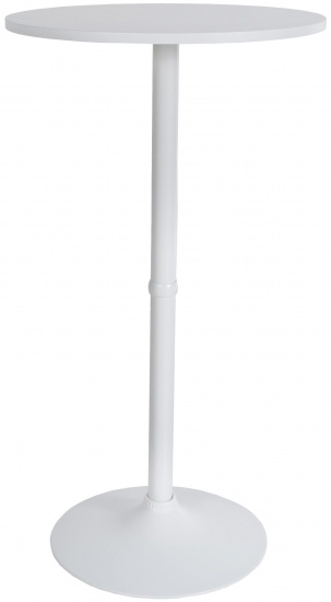 Barový stůl / podnož kulatá, bílá/bílá