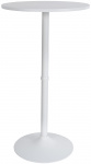 Barový stůl / podnož kulatá, bílá/bílá