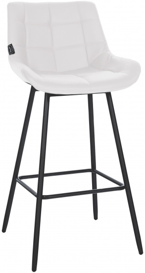 Barová židle Weron syntetická kůže, bílá