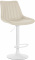 Barová židle Toni syntetická kůže, bílá, krémová