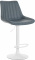 Barová židle Toni syntetická kůže, bílá, šedá