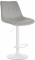 Barová židle Toni samet bílá, šedá