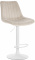 Barová židle Toni samet bílá, krémová