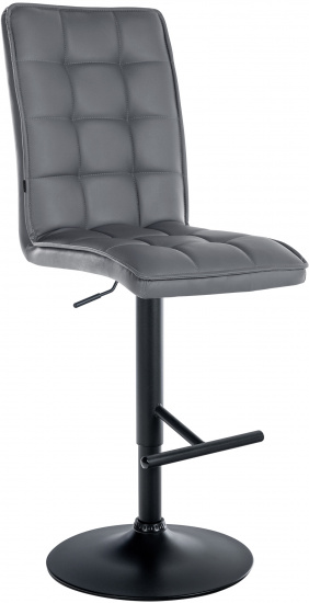 Barová židle Vinea V2 syntetická kůže, černá, šedá