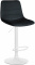 Barová židle Louxur syntetická kůže, bílá, černá
