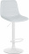 Barová židle Louxur syntetická kůže, bílá, bílá