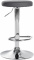 Barová židle Lenti syntetická kůže, chrom, šedá