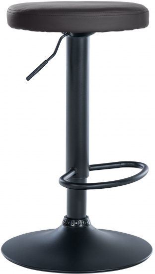 Barová židle Lenti syntetická kůže, černá, černá