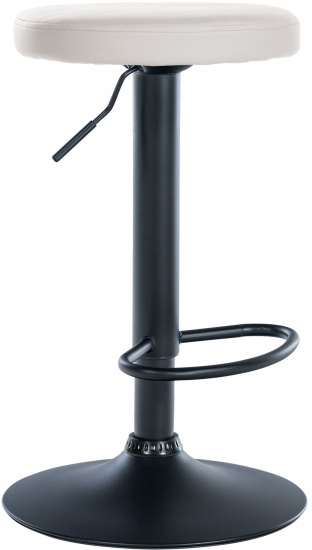 Barová židle Lenti syntetická kůže, černá, bílá