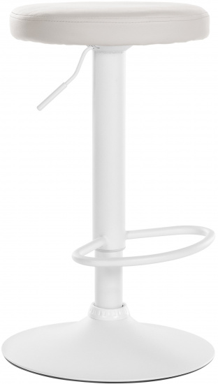 Barová židle Lenti syntetická kůže, bílá, bílá