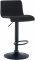 Barová židle Brandon látkový potah, černá