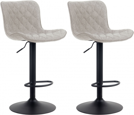 2 ks / set barová židle Mata látkový potah, taupe