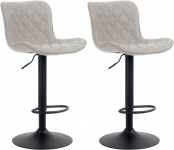 2 ks / set barová židle Mata látkový potah, taupe
