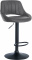 Barová židle Mile syntetická kůže, černá, šedá