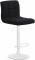 Barová židle Dina látkový potah, bílá, černá