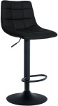 Barová židle Jeny syntetická kůže, černá, černá