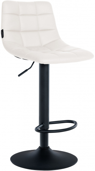 Barová židle Jeny syntetická kůže, černá, bílá