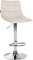Barová židle Jeny samet chrom, krémová