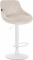 Barová židle Lazio samet bílá, krémová