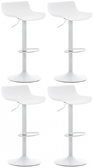 4 ks / set barová židle Aveiro, bílá