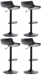 4 ks / set barová židle Aveiro, černá