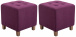2 ks / set Taburet Farao, antik-světlá / fialová