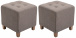 2 ks / set Taburet Farao, antik-světlá / taupe
