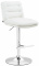 Barová židle Dakar syntetická kůže, chrom, bílá