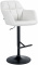 Barová židle Omaha syntetická kůže, černá, bílá