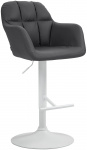 Barová židle Omaha syntetická kůže, bílá, černá