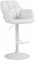 Barová židle Omaha syntetická kůže, bílá, bílá