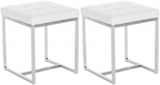 2 ks / set Taburet Barci, bílá