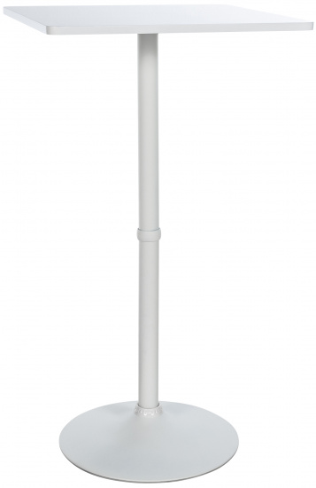 Barový stůl hranatý, bílá/bílá