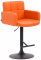 Barová židle Pompe černá, oranžová