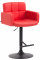 Barová židle Pompe černá, červená
