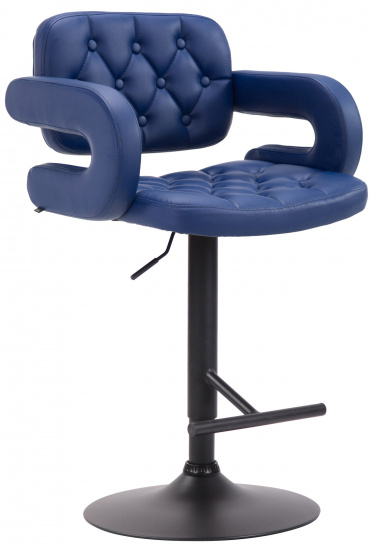 Barová židle Dublin černá, modrá