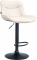 Barová židle Voronei syntetická kůže, černá, krémová