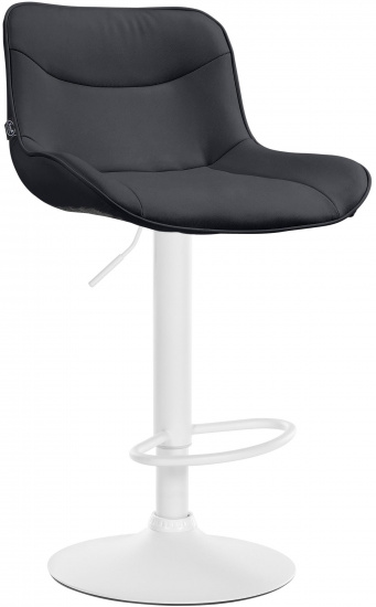 Barová židle Voronei syntetická kůže, bílá, černá