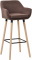 Barová židle Grant látkový potah, kávová