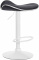 Barová židle Lega syntetická kůže, bílá, černá