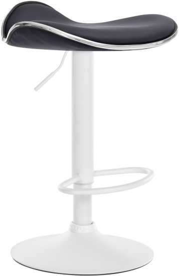 Barová židle Lega syntetická kůže, bílá, černá