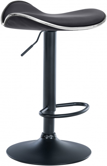 Barová židle Lega syntetická kůže, černá, černá