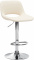 Barová židle Kalmen syntetická kůže, chrom, krémová