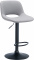 Barová židle Kalmen syntetická kůže, černá, šedá